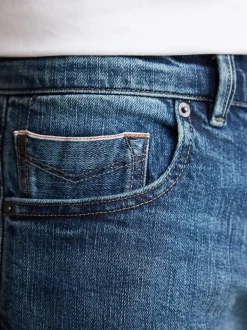 Next Bleu moyen - Slim Fit (Slim Fit) - Signature Selvedge jean Denim Jeans Sale