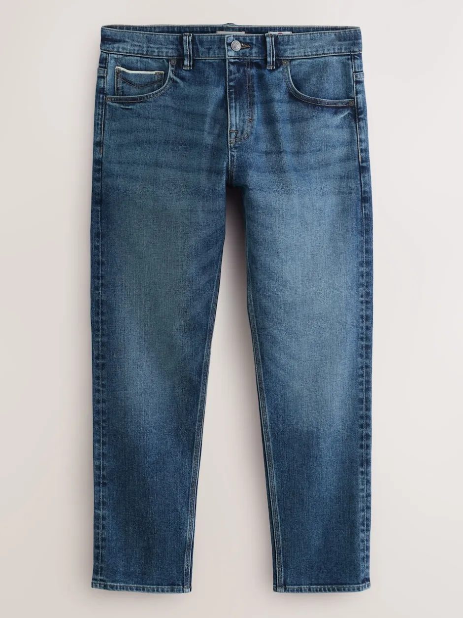 Next Bleu moyen - Slim Fit (Slim Fit) - Signature Selvedge jean Denim Jeans Sale