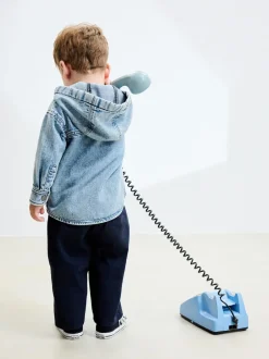 Next Bleu moyen - Surchemise à capuche en jean (3mois7ans) Outlet