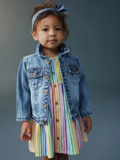Next Bleu moyen - Veste Denim Western 100% coton (3mths-7yrs)