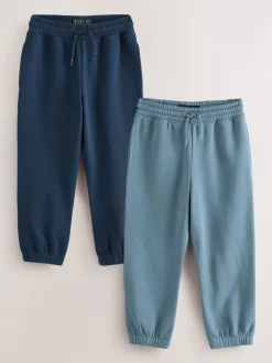 Next Bleu moyen/Bleu marine - Lot de 2 joggings (3-16ans) Outlet