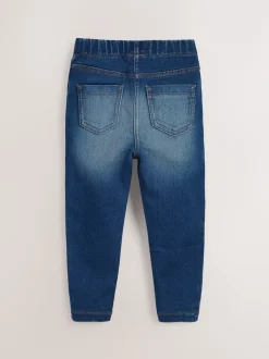 Next Bleu moyen/jean bleu clair - Jeggings à taille élastiquée (3mois-7ans) Sale