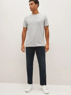 Next - Straight Fit Classic Jeans extensibles Bleu noir New