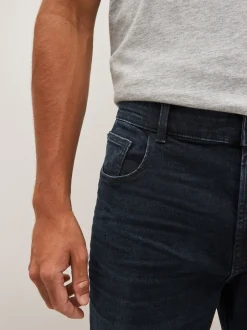 Next - Straight Fit Classic Jeans extensibles Bleu noir New