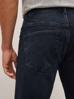 Next - Straight Fit Classic Jeans extensibles Bleu noir New