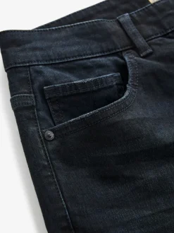 Next - Straight Fit Classic Jeans extensibles Bleu noir New