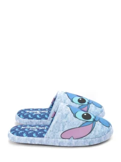 Vanilla Underground - Chaussons mules d’hiver femme Bleu surpiqué New