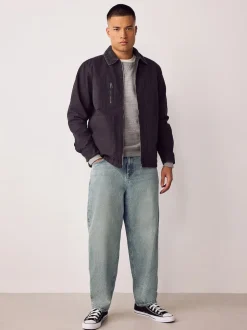 Next Bleu teinte claire - - délavé vintage Denim Jeans Coupe ballon Sale