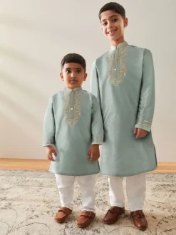 Next - Eid Kurta (3mths-16yrs) Bleu Turqouise Hot