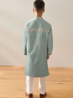 Next - Eid Kurta (3mths-16yrs) Bleu Turqouise Hot