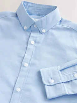 Next - Chemise Oxford (3-16ans) Bleu uni Outlet