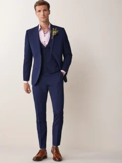 Next bleu vif - - Veste de costume à deux boutons Coupe sur mesure