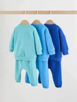 Next - Ensemble sweat et jogging bébé 6 pièces (0mois-3ans) Bleu vif Clearance