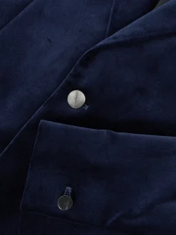 Reiss bleu vif - Apsara Blazer en velours à boutonnage simple habillé New