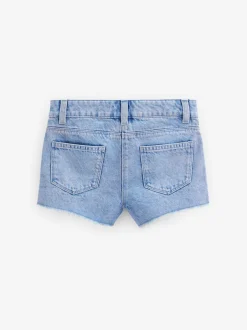 Next bleu vif - Short en jean à bords effilochés (3-16ans) Sale