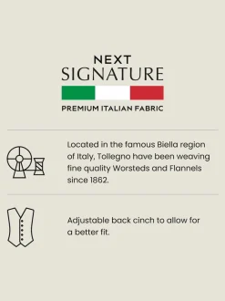 Next bleu vif - Signature Gilet de costume Tollegno Online