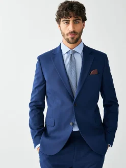Next bleu vif - - Veste de costume texturée Skinny Fit (Skinny Fit) Sale