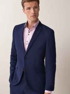 Next bleu vif - - Veste de costume à deux boutons Slim Fit (Slim Fit) Clearance