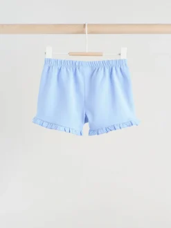 Next Bleu/blanc à fleurs - Ensemble t-shirt et short à volants bébé 6 pièces (0mois-2ans) Discount