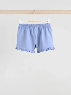 Next Bleu/blanc à fleurs - Ensemble t-shirt et short à volants bébé 6 pièces (0mois-2ans) Discount