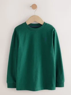 Next Bleu/blanc/vert - T-shirts à manches longues color-block, lot de 3 (3-16ans) New