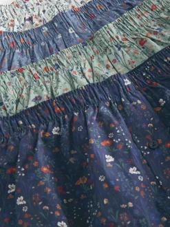 Next - Lot de 4 - Boxers purs tissés Bleu/Blanc/Vert Fleuri  Outlet