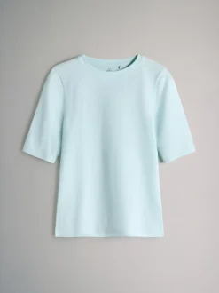 The Set Bleu/bleu clair/Crème/Blanc - lot de 4 t-shirts à manches mi-longues à col rond New