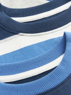 Next - Lot de 3 pyjamas à jambes courtes (3-16ans) (3-16ans) Bleu/bleu marine/gris Best