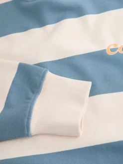 Next Bleu/Ecru - Sweat-shirt graphique à col rond à manches longues « Colarado » City Sale