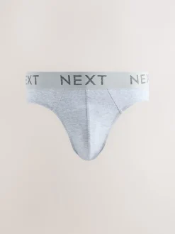 Next Bleu/Gris - Lot de 5 - Slips riches en coton New