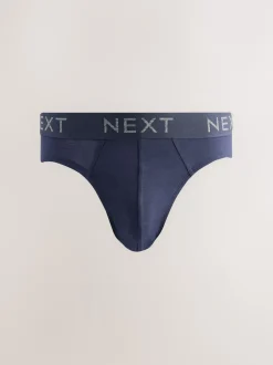 Next Bleu/Gris - Lot de 5 - Slips riches en coton New