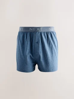 Next Bleu/Gris - Lot de 5 boxers amples Outlet