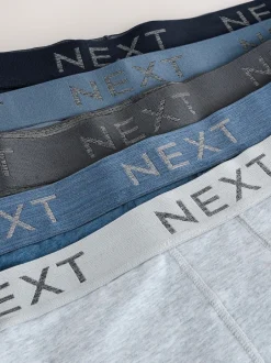 Next - Lot de 5 boxers Hipster Bleu/Gris