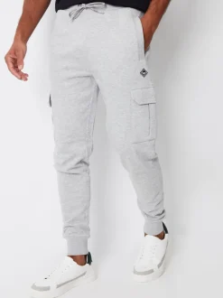 Threadbare Bleu/Gris - Joggers Cargos Style 2 Lot Online