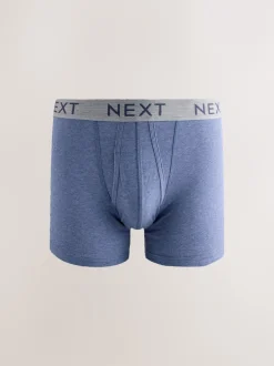 Next - Coupe standard - Caleçon A-Front 10 Pack Bleu/gris chiné