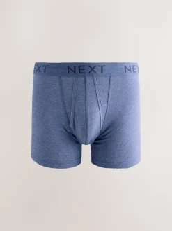 Next - Coupe standard - Caleçon A-Front 10 Pack Bleu/gris chiné