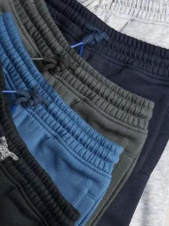Next Bleu/gris/noir - Lot de 5 joggings Basic (3-16ans)