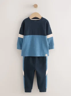 Next Bleu/Marine - Ensemble T-shirt et Jogging à manches longues (3mths-7yrs) Sale