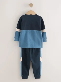 Next Bleu/Marine - Ensemble T-shirt et Jogging à manches longues (3mths-7yrs) Sale