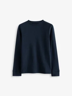 Next - Lot de 2 Hauts thermiques à manches longues (2-16ans) Bleu/Marine Discount