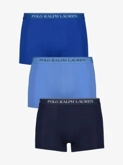 Polo Ralph Lauren - Lot de boxers en coton extensible 3 Bleu/Marine Clearance