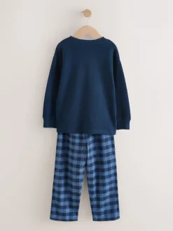 Next Bleu/Marine - Pyjama tissé simple (3-16ans) Best