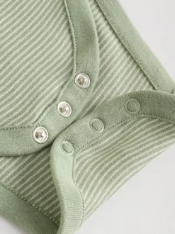 Next Bleu/marron - Lot de 5 bodys à manches longues pour bébé Sale