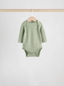 Next Bleu/marron - Lot de 5 bodys à manches longues pour bébé Sale