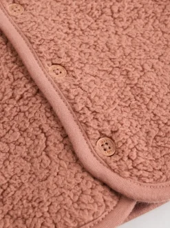 Next Bleu/marron Bear Hugs Slogan Borg - Ensemble Gilet et Leggings bébé (0mois-2ans) Clearance