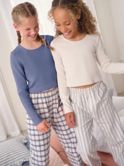 Next Bleu/Neutre - Lot de 2 pantalons de pyjama tissés (3-16ans) Online