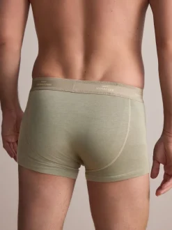 Next Bleu/Neutre/Vert - Lot de 4 boxers Signature en coton majoritaire Clearance