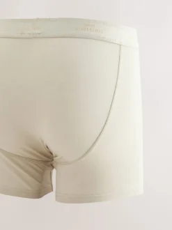 Next Bleu/Neutre/Vert - Lot de 4 boxers Signature en coton majoritaire Clearance