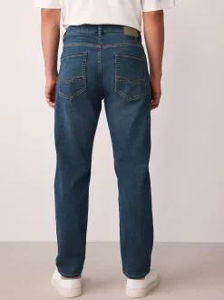 Next Bleu/Noir - - Jeans stretch de confort Coupe fuselée régulière Sale