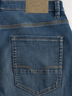 Next Bleu/Noir - - Jeans stretch de confort Coupe fuselée régulière Sale